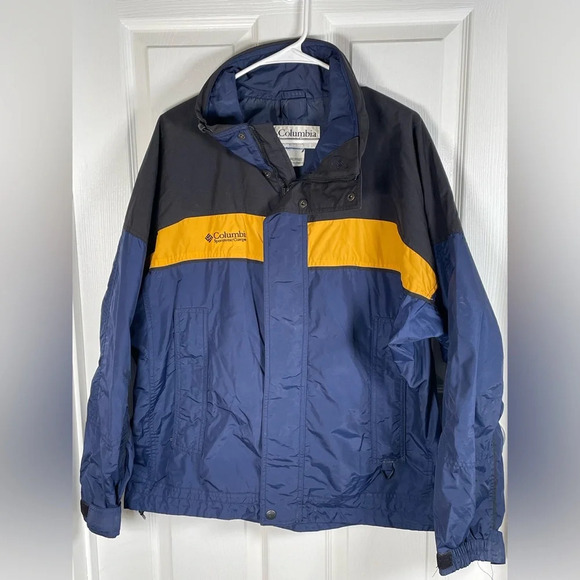 Columbia Jacket Mens L bugaboo shell winter ski Y2K blue full zip retro - Picture 5 of 9